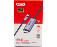 UNITEK Adapter USB-C - HDMI 2.1 8K 1.8m V1423B - 1102304 - zdjęcie 5